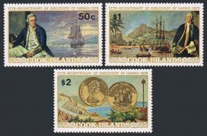Cook Isls 480-482,482a sheet,MNH. Capt James Cook's arrival in Hawaii,200,1978.