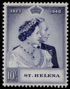 ST. HELENA GVI SG144, 10s violet blue SILVER WEDDING, NH MINT. Cat £28.