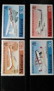  Monteserrat #472-475 MNH planes h1812.2886