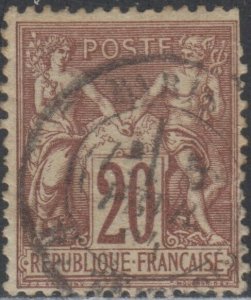 France   Sc # 70 USED  Space filler   Peace & Commerce   Valued @ $ 17.50