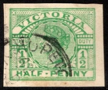 1891 Victoria Revenue Half Penny Queen Victoria Newspaper Wrapper Unused