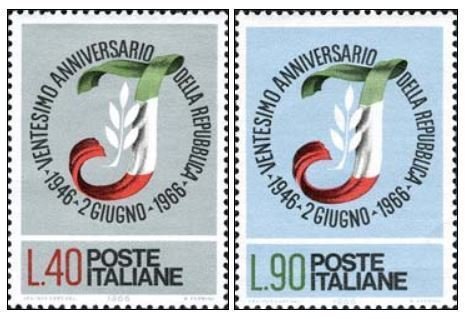 1966 - ITALY - SC#939-940 - MNH **