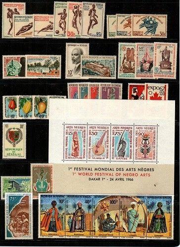 Senegal- small collection of Mint NH sets (Catalog Value $38.15) [TC676] 