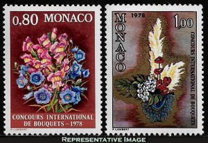 Monaco Scott 1084-1085 Mint never hinged.