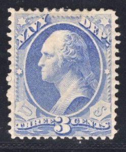 US STAMPS #O37 3c OFFICIAL MINT OG H $170 LOT #79608-2