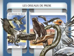 Niger - 2017 Birds of Prey - Stamp Souvenir Sheet - NIG17210b