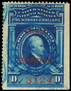 U.S. REV. STOCK TRANSFER RD23a(var)  Used (ID # 116423)