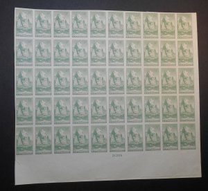 1935 National Parks 8c Sc 763 FARLEY sheet of 50, no gum as issued NGAI (KK