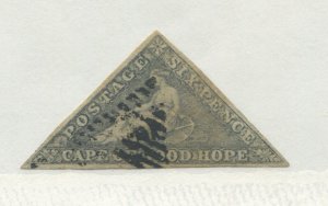 1858 Cape of Good Hope 6d grayish lilac used