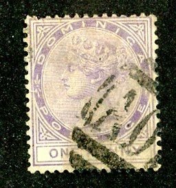 1886 Dominica Sc #18 used cv.$16 ( 8941 BCXX5 )