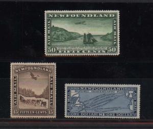 Newfoundland #C6 - #C8 VF/NH Set