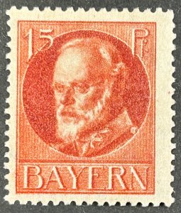 Germany, Bavaria, 1916, SC#100, King Ludwig III, OG, F, HR