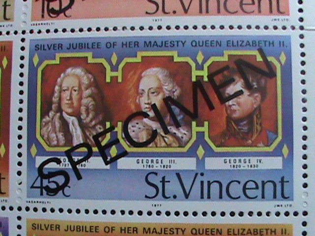 ​ST.VINCENT-SPECIMENT-1977-SC#494a SILVER JUBILEE OF QUEEN ELIZABETH II- MNH