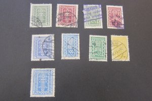 Austria 1922 Sc 255,257-8,261,266,275-77 FU