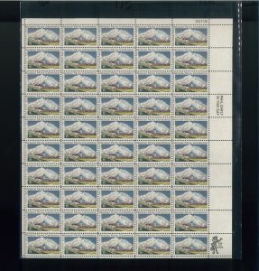 United States 15¢ Mt. McKinley, Alaska Postage Stamp #1454 MNH Full Sheet