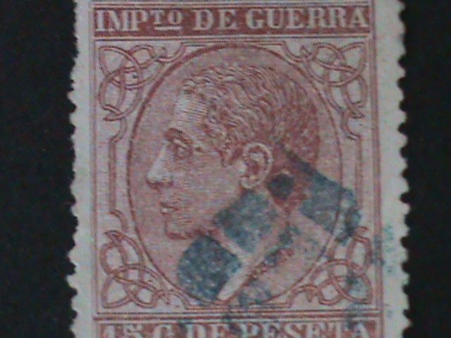​CUBA-WAR TAX STAMP- USED -VF-VERY OLD RARE-LAST ONE-RARE SCOTT NOT LISTED
