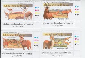 2014 Namibia Antelopes (4) (Scott NA)  MNH