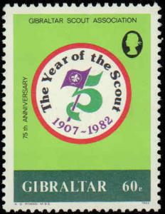 1982 Gibraltar #437-439, Complete Set(3), Never Hinged