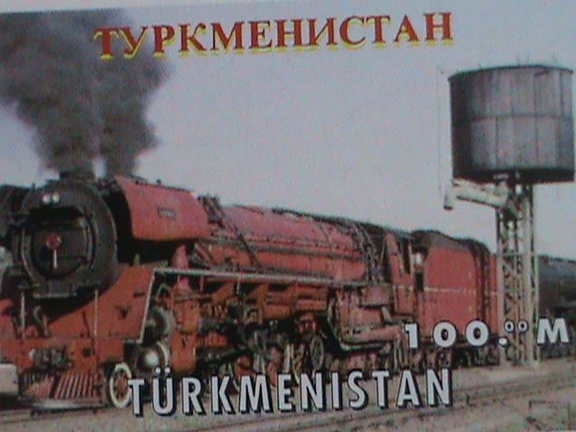 TURKMENISTAN  STAMP-WORLD-FAMOUS TRAINS-RAILWAY OF THE WORLD -MNH SHEET-VF