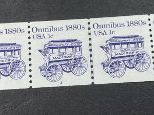 U.S.# 1897-MINT/NH--PLATE # COIL & LINE STRIP OF 5--(P#2)-----1983