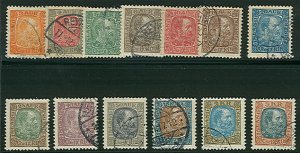 ICELAND #34-44B Complete Chr IX Set, used, VF $388.60