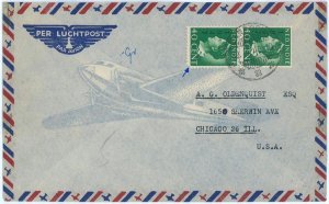 93726 - DUTCH INDIES  - POSTAL HISTORY - Airmail COVER  to USA 1948