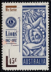 Australia #1596 Lion Clubs Used - CV$0.60