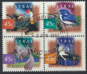 Australia SG 1681a    SC # 1531a  CTO   full gum  Birds 1997