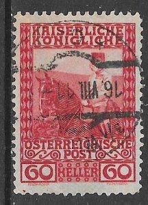 Austria 122: 60h Franz Josef on Horseback, used, F-VF