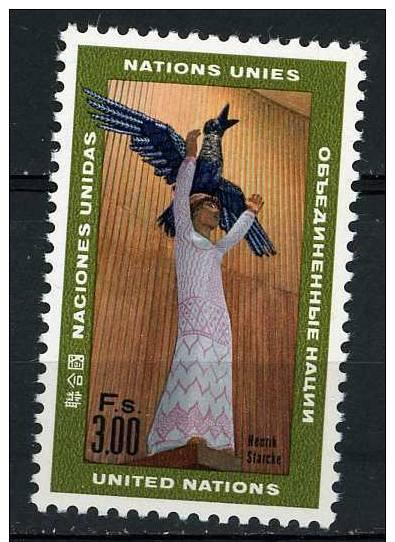 UN Geneva 1969 - Scott 13 MNH - Statue of Henrik Starck 
