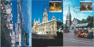 59112 - NEW ZEALAND - POSTAL HISTORY: SET OF 5 MAXIMUM CARD 1995 - ARCHITECTURE-