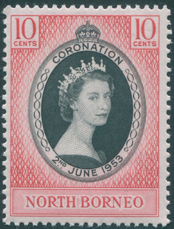 North Borneo 1953 Sc#260 CORONATION QUEEN ELIZABETH II Single MH