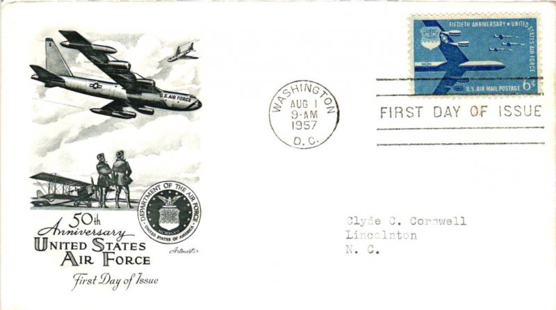C49 Air Force Airmail    Artmaster Cachet DH