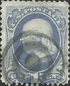 # 182 Dark Ultramarine Used Ben Franklin