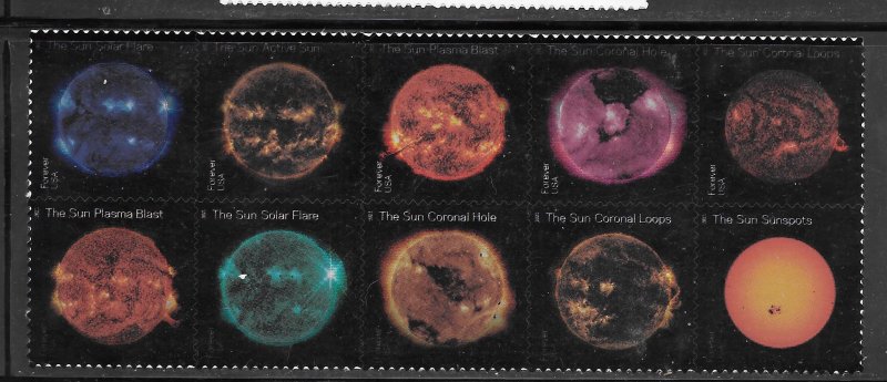 #5598-5607 MNH Sun Science forever block of 10