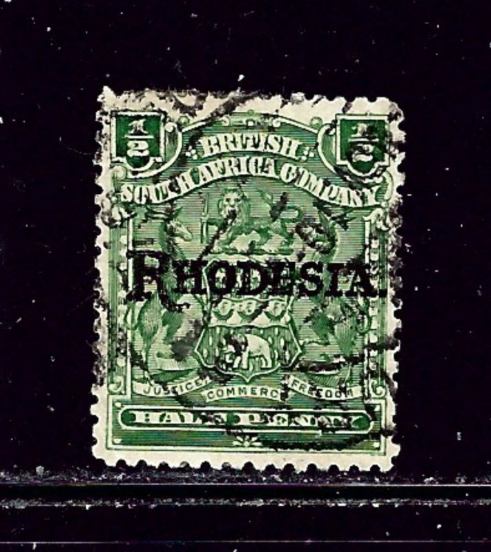 Rhodesia 82 Used 1909 overprint