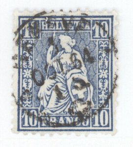 Switzerland, Scott #44, Used
