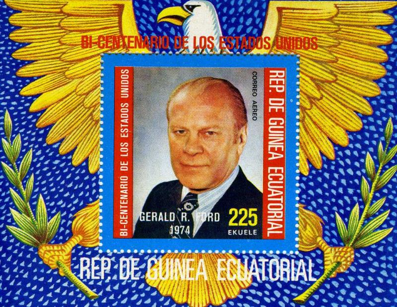 Equatorial Guinea 76 Gerald Ford s/s Perforated mnh.vf