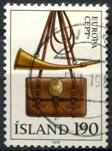 Iceland Sc#516 Used, 190k multi, Europa (C.E.P.T.) 1979 - History of the Post...