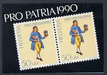 Booklet - Switzerland 1990 Pro Patria 7f50 booklet comple...