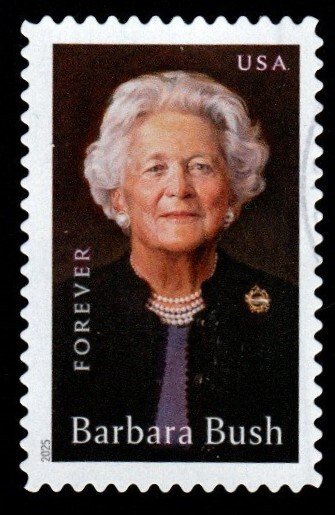 New2025 - (73c) - Barbara Bush - Used Single Off Paper