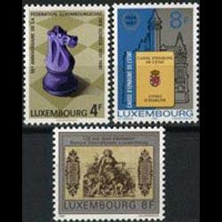 LUXEMBOURG 1981 - Scott# 659-61 Events Set of 3 NH