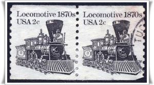 SC#1897A 2¢ Locomotive Coil Pair (1982) Used