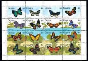 [71541] Guyana 1990 Insects Butterflies Sheet MNH