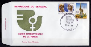 Senegal 1975 Sc#415/416 INTERNATIONAL WOMEN'S YEAR Set (2) OFFICIAL FDC