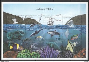 Tanzania Fish & Marine Life Undersea Wildlife 1Sh ** Stamps Pk108