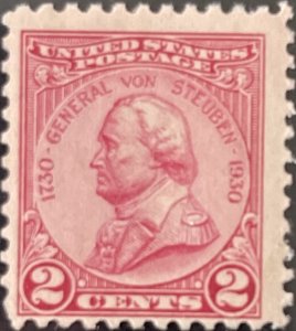 Scott #689 1930 2¢ General von Steuben MNH OG