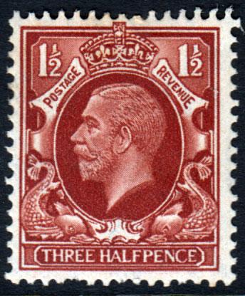 GB KGV 1934 1.5d Red-Brown SG441 Mint Hinged