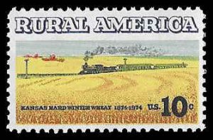 PCBstamps   US #1506 10c Rural American - Wheat, MNH, (33)