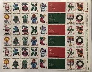 Christmas Seals from 1984 - Full MNH sheet